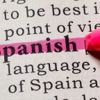 Fake Dictionary Dictionary definition of the word Spanish. including key descriptive words.