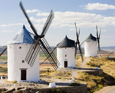 windmills, Consuegra, Castile-La Mancha, Spain