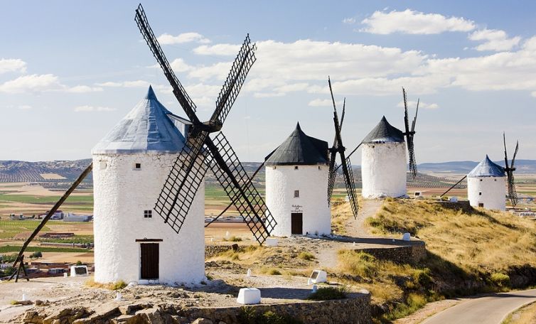 windmills, Consuegra, Castile-La Mancha, Spain