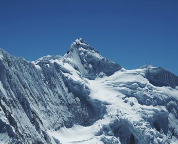 Snowcovered high mountain Cordilleras