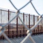 El Paso, Texas USA-January 13, 2020: Fence along the U.S. Mexican border in El Paso, Texas