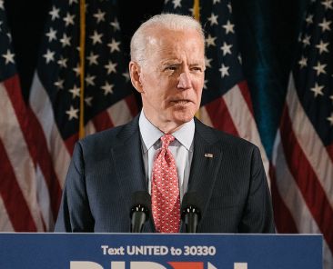 Washington DC,United States,March 2020,US Presidential candidate Joe Biden in election compaign