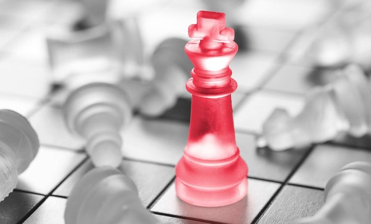 Chess business success leadership concept - stock image.